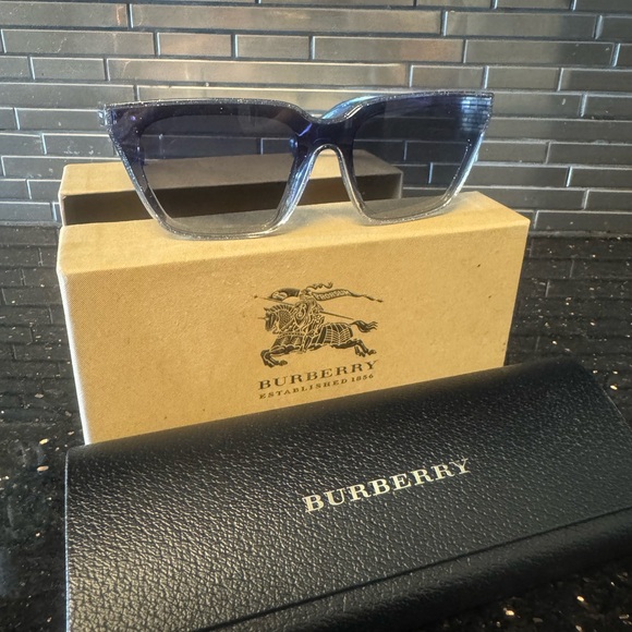 Burberry Accessories - Burberry Blue Gradient Sunglasses